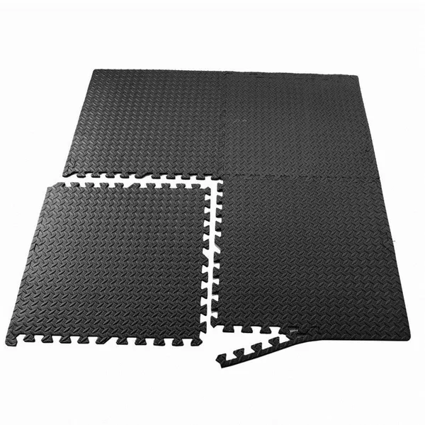 3/8 Inch Thick Foam Floor Mat Exercise Mats Black Cushion Flooring Tiles Waterproof Gym Puzzle Mat Puzzle Foam Mats for Fitness