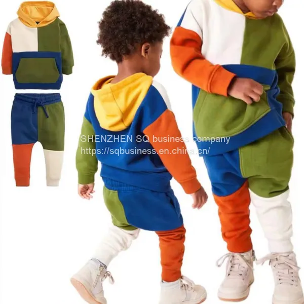 Cotton Sweatpants And Hoodies Tracksuits Winter Baby Clothes Set Clothing Custom Kids Jogger Set Sweatsuits Kids Hoodies Set photo-4