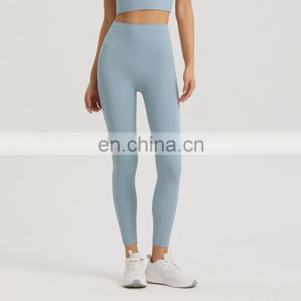 Newest Hot Sexy No Front Seams Peach Hip With Pocket High Waist Gym Yoga Legging Pants Workout Fitness Sports Wear For Women photo-4