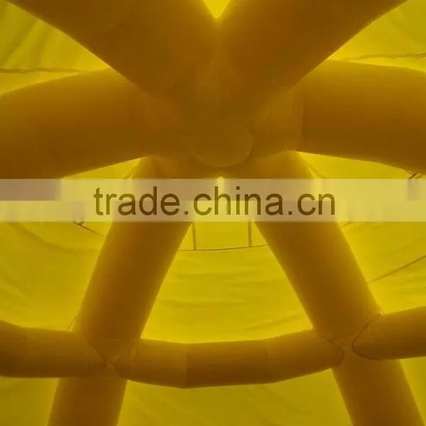2015 New Arrvail Yellow Gaint Soccer Dome Inflatable Outdoor Tent for Sale photo-4