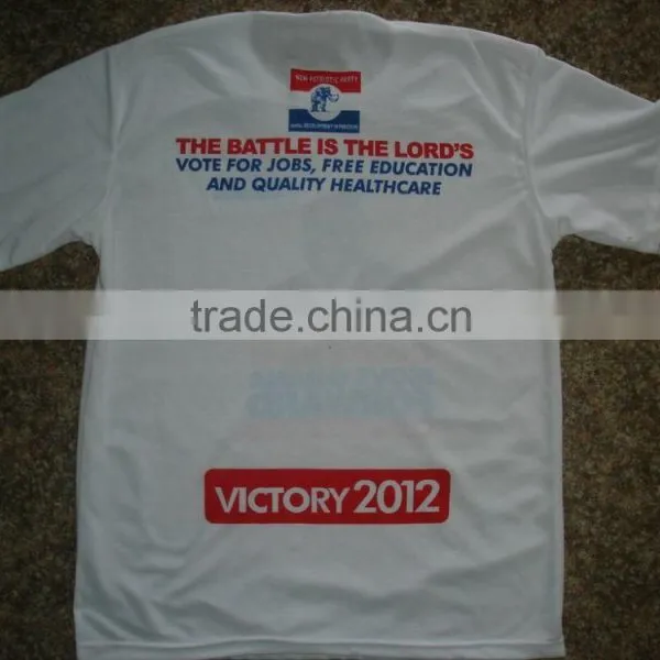Bulk Cheap Election t Shirt, White T-shirt for Promotion Custom Election Advertising Campaign T-shirts