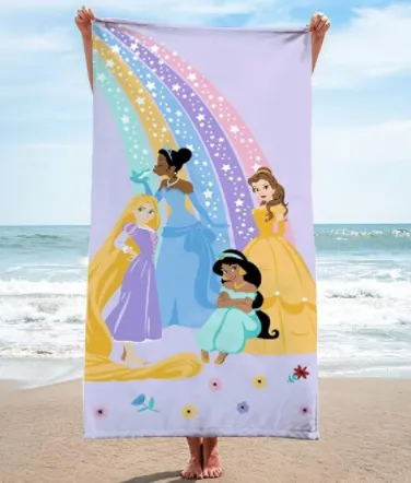 Wholesale Disney Princess Rainbow Beach Towel Bath Pool