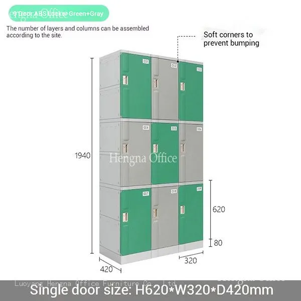 Ergonomic ABS Plastic Locker With Soft Corners - Premium Safe Storage Cabinet for Hospital Medical Facility photo-3