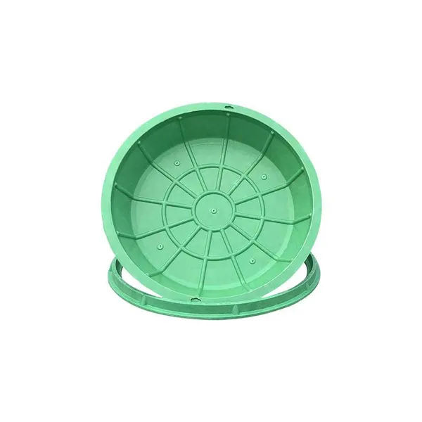 Lubao Composite Material Grass Planting Manhole Cover Manufacturer - Round 700mm Invisible Green Manhole Cover for Sunken Gardens photo-5