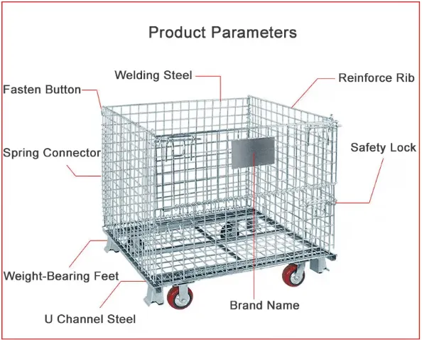 Mild Steel Welded Wire Mesh Containers Stillage photo-5