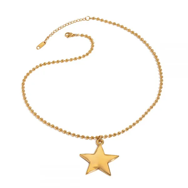 Stainless Steel Necklace With Titanium Nitride Coating For Durability