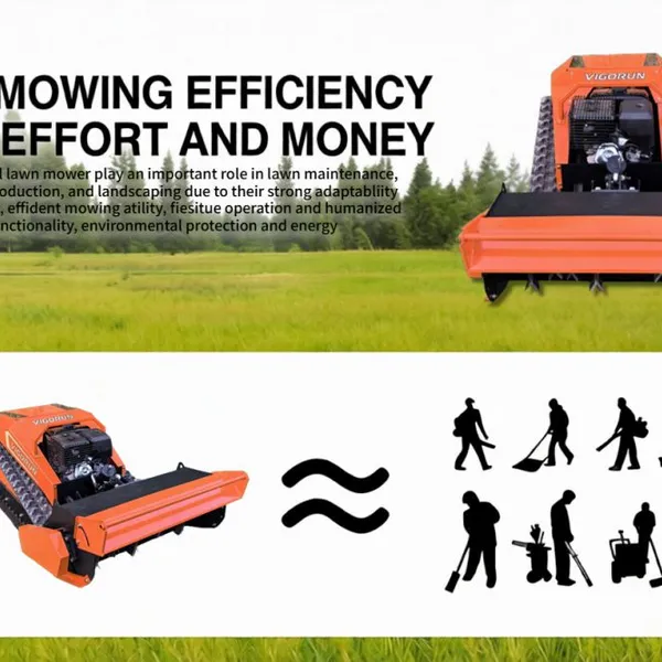 Wildfire Prevention Zones Grass Control Vigorun Tech Remote Controlled Robotic Petrol Lawn Mowers Electric Cutter Prices photo-3