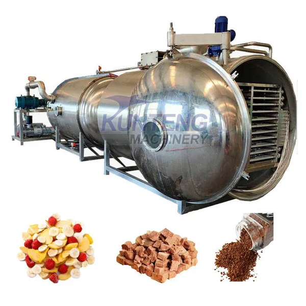 Industrial Candy Dairy Products Beef Fish Honey Fruits Vacuum Freeze-drying Machine EPC
