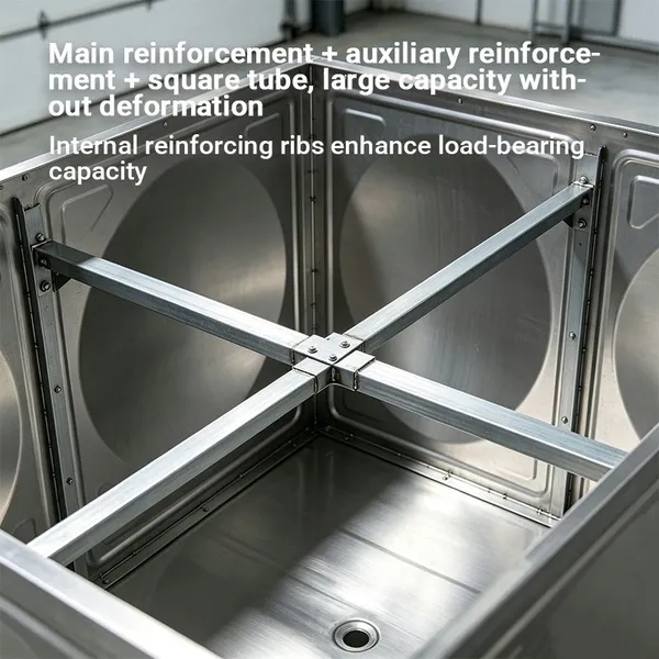 Low Maintenance Modular Stainless Steel Water Tank Commercial Water Storage Tank
