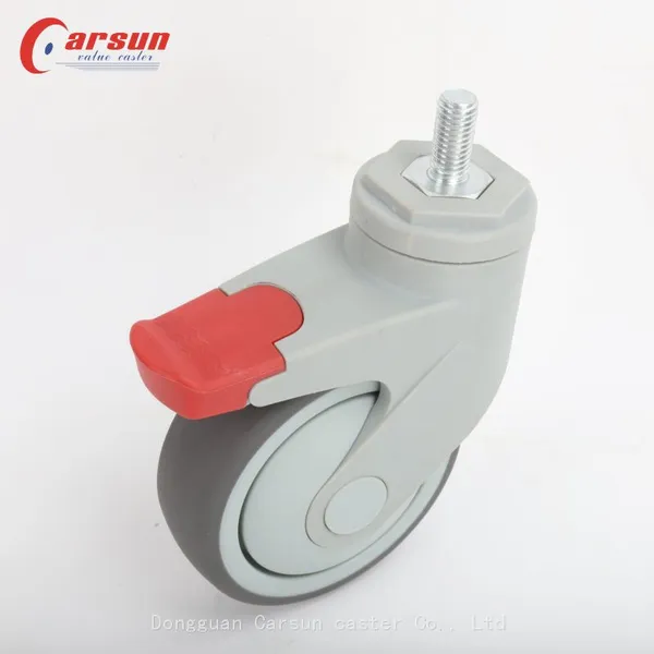 Hospital Trolley Castor Special for Medical Equipment and Instruments Silent Without Damaging The Ground Medical Swivel Caster Wheel