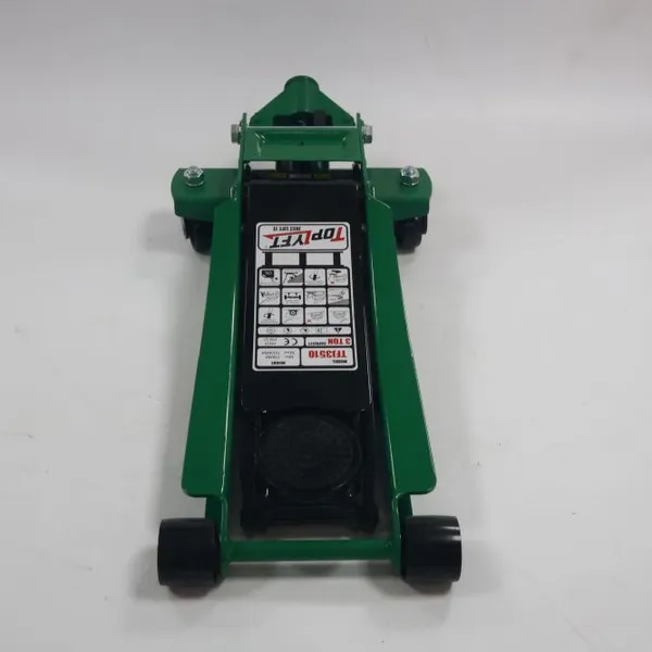 360° Swivel Casters WY-6490 Garage Trolley Jack for Tire Replacement, 2.5-Ton Load, Rubber Saddle Pad Included