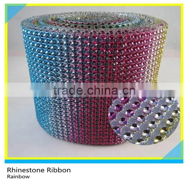 Sew On Plastic Rhinestone Mesh Decorative Plastic Mesh photo-5