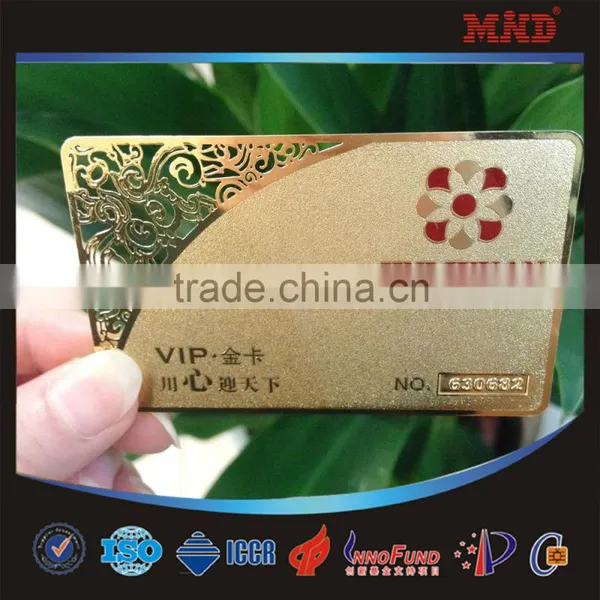 MDC1345 Promotion Metal Business Card Hollowed-out Metal Card Cheap photo-3