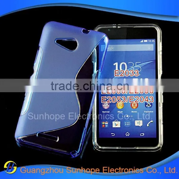 2015 Wave Pattern Design Tpu Covers for Xperia E4g E2003 E2006 E2053 E2043 photo-2