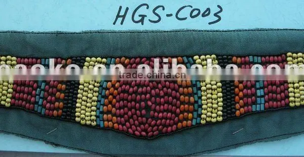 MULTICOLOR TURTLE BEADWORK WHOLESALE BEADED APPLIQUE CRAFT IRON PATCH