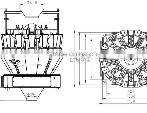 Screw Feeding Multihead Combination Weigher for Chicken Wings,chicken Legs,fish,raw Beef,lobster,shrimp,poultry photo-5