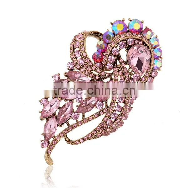Wholesale Colored Rhinestone Brooch Jewelry photo-4