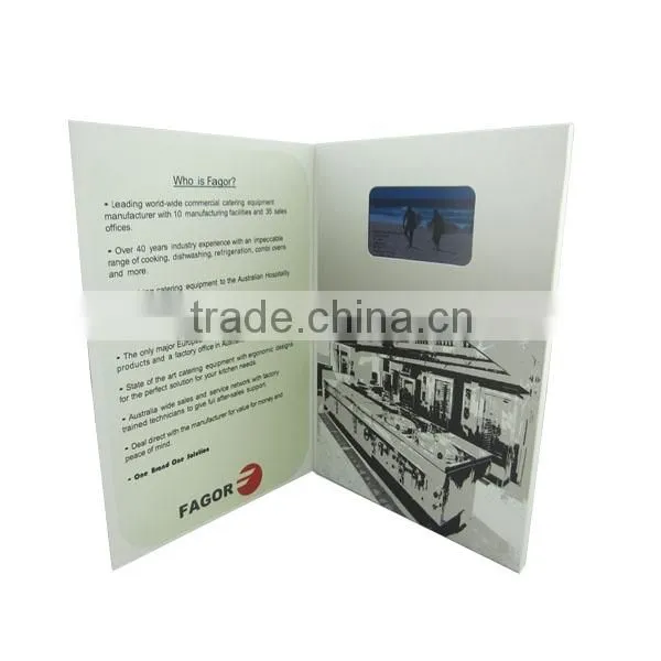 Factory Oem Tft Lcd Video Card Panel Touch Screen Multi-button Magnetic Light Switch On/off Usb Digital Video Palyer Card photo-6