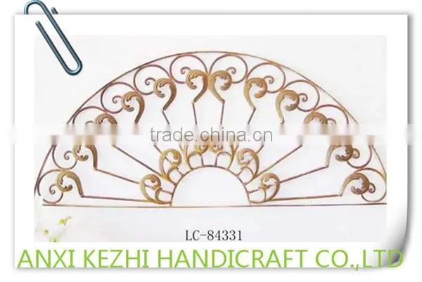 LC-84330 Vintage Home Hanging Metal Triangle Wrought Iron Wall Decor photo-6