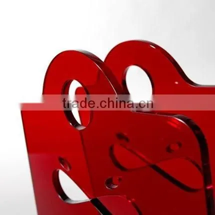 Customized Acrylic Creative Fashion Magazine Storage Rack/PMMA Modern Minimalist Favorites/plastic Magazine Storage Rack photo-6
