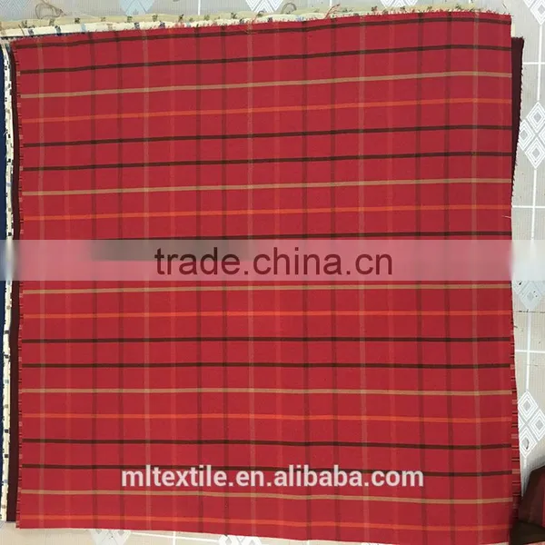 Red Cotton Linen Sofa Fabric/ Stripe Fabric photo-4