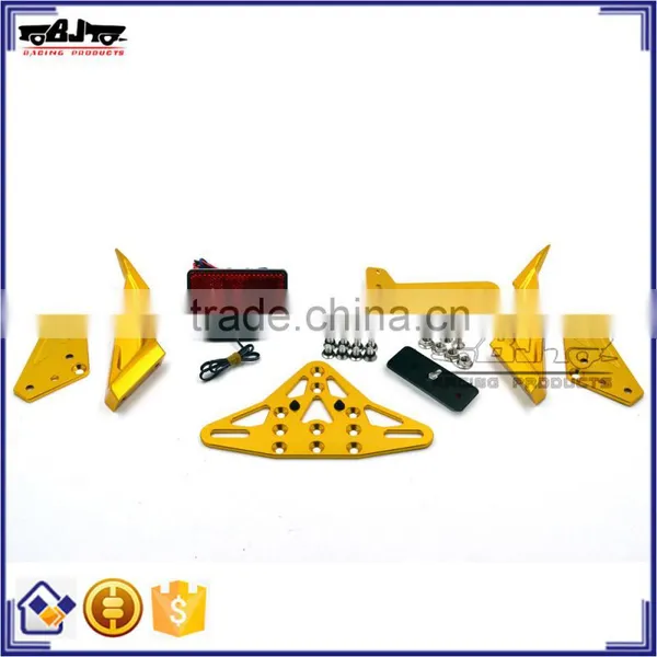 BJ-LPL-TMAX001 Recommand Motorcross Golden Lisence Bracket Aluminum Tail Plate for Yamaha T MAX 530 2013-2015 photo-3