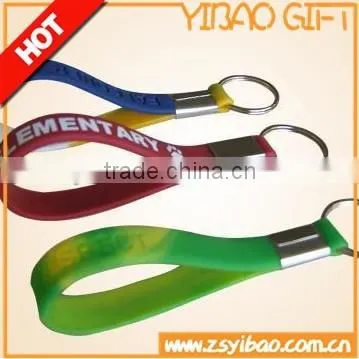 Custom Sport Bracelet Keychian/ Silicone Rubber Wristband Keychain photo-2