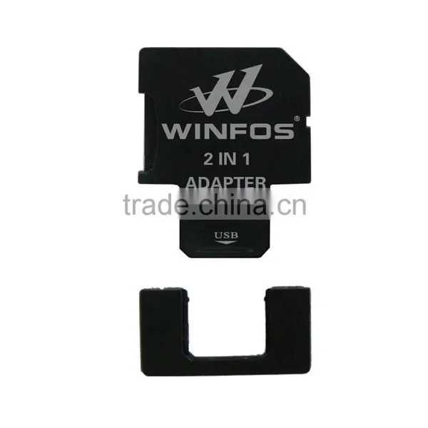 High Quality USB MicroSD Card Trio 3 in 1 Adapter Reader photo-2