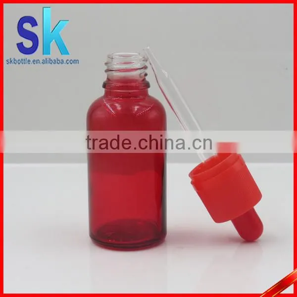 30ml Red Glass Dropper Bottle for e Liquid photo-2