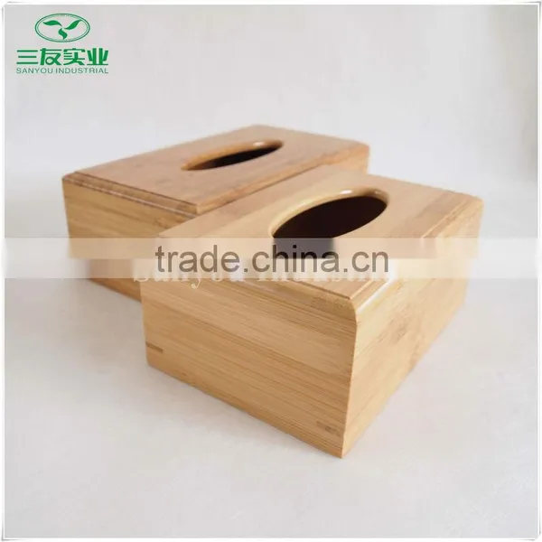 Natural Bamboo Tissue Box Two Colors