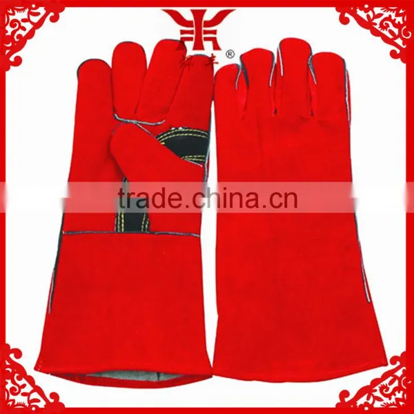 14 Inches Leather ce Welding Gloves photo-4