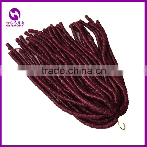 Wholesale 8 Colors Optional 110g 18" Crochet Twist Braids Ebony Synthetic Braiding Hair Soft Dreadlocks Hair Extensions photo-3