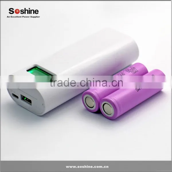 Portable Soshine E4S Smart 2 x 18650 LCD External Battery Power Bank Charger Box photo-4