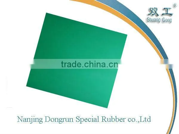 Side light side wove antistatic rubber sheet