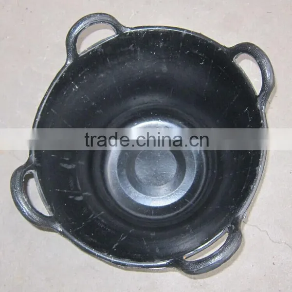 40L Recycled Rubber Buckets,construction Pails With 4 Handles,Rubber Basket photo-2