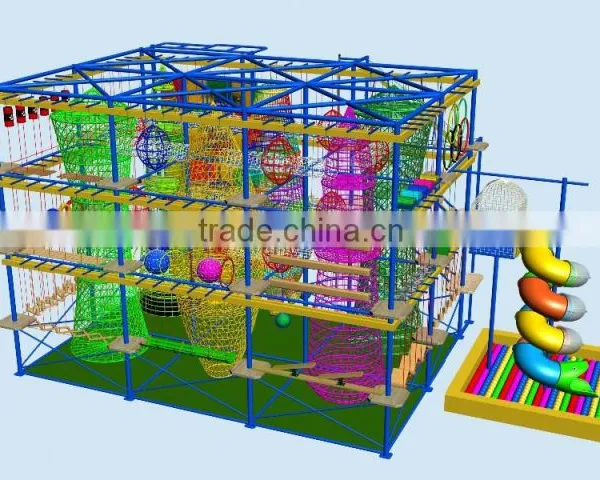 2016 New Outdoor Playground Equipment High Ropes Course Adventure Quality Choice photo-3