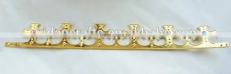 8cm Highx12cm Diameter Metallic Silver Plastic Tiaras Round King Tiaras and Crowns photo-4