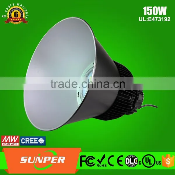 New Product 130lm/w 100w 150w 200w UFO Led High Bay Nichia Led Chip and Meanwell Driver photo-2