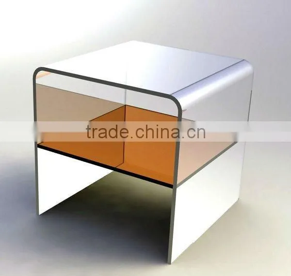 Acrylic Curved Side Table / Single Bench