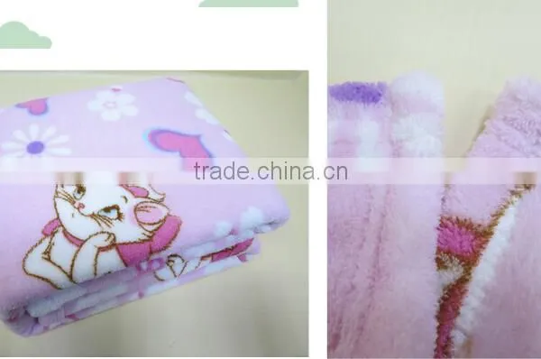 Cat Pattern for 100% Polyester Coral Fleece Blanket photo-2