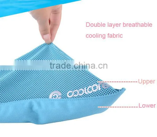Custom Double Layer Breathable Sport Instant Cooling Towel Supplier's Choice photo-5
