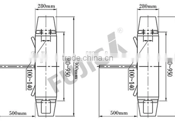 Fujica Office Tripod Turnstile for Bi-direction photo-3