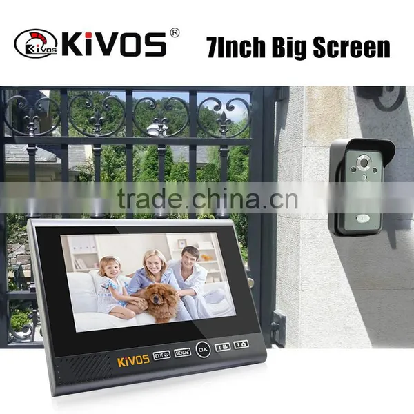 7" Home Security Camera Monitor IR Night Vision PIR Intercom Doorbell Wireless Video Door Phone photo-5