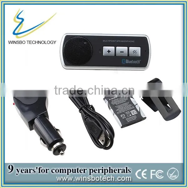 Hot Sales Cheap Handsfree Bluetooth Car Kit Hands Free Bluetooth Speaker Fixed on Sun Visor Clip Car Electronics Speakerphone photo-5