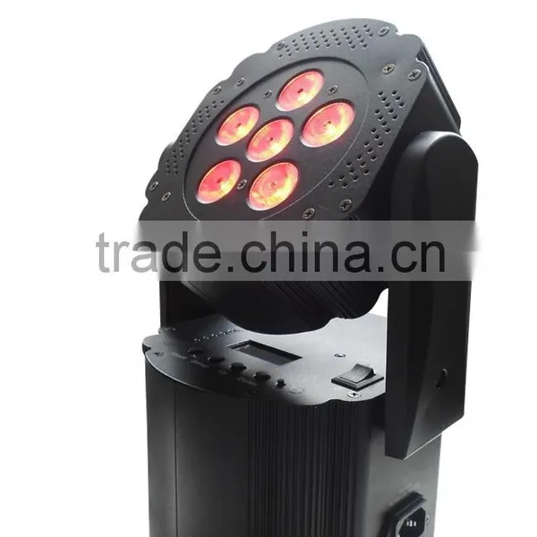 High Quality 6*Tri-3W LED Rechargable Battery Operated RGB Par Cans photo-2