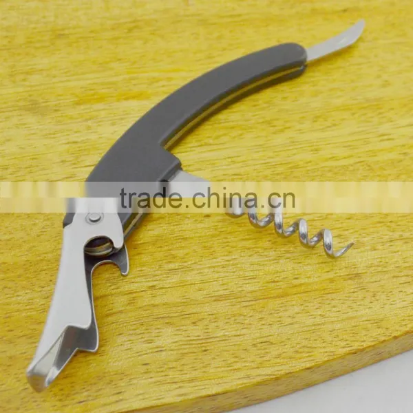 Multi Fuction Chrome Plate Bottle Opener Wood Corkscrew Quality Choice photo-6