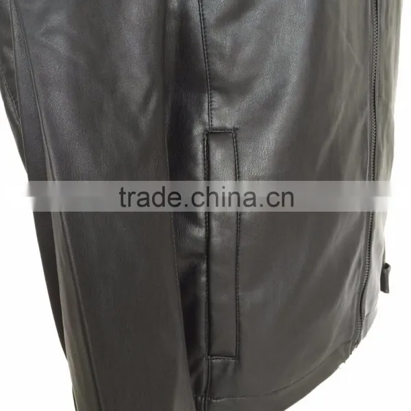 Manufacturer OEM Men PU Acket 2016 Fashion photo-4