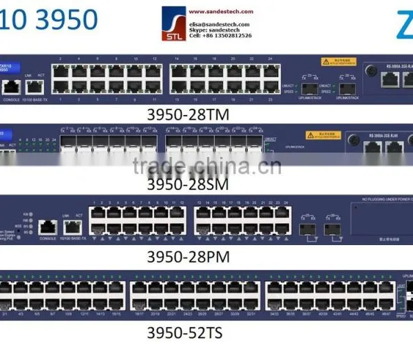 ZTE 3950-28TM, RS-3950-28TM-AC, 24 FE RJ45 + 2 GE SFP + 1 Expansion Card Slot ZTE ZXR10 3950