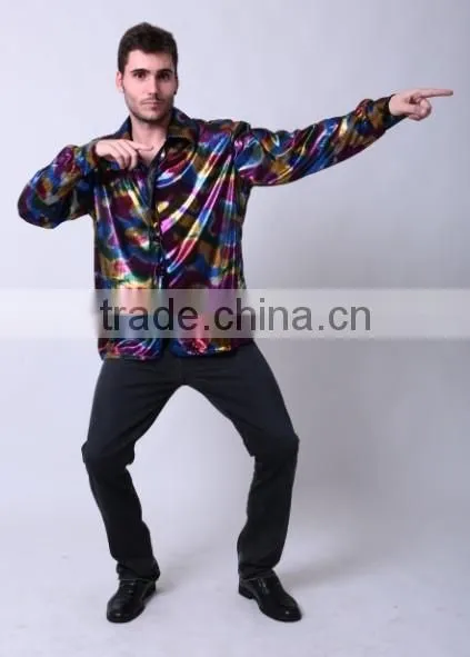 Carnival Party Sexy Boys Dance Costumes Fancy Disco Dress Mens Disco Costume for Sale photo-2