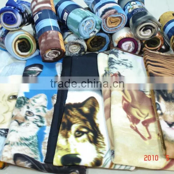 100% Polyester Knit Print Fleece Throw photo-2